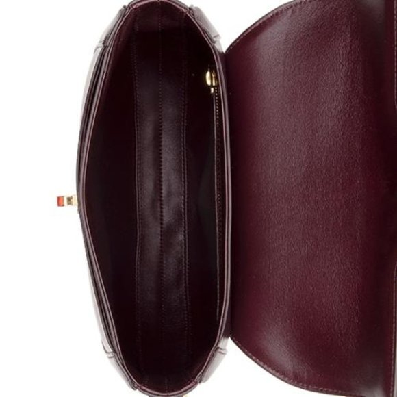 SOLD Celine Burgundy Leather Besace 16 Crossbody - Picture 6 of 10